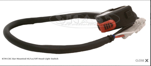 Sicass Hi/Lo Light Bar Switch EXC FE-S