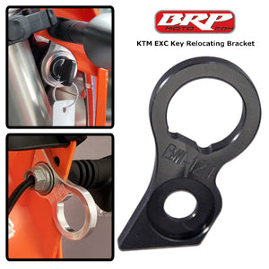 KTM EXC-F Key Switch Relocating Bracket for 2017-2024 — Black