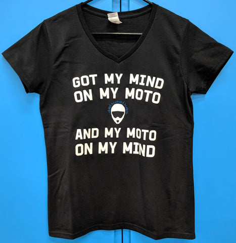 T-shirt - Mind on Moto - Womens - Black