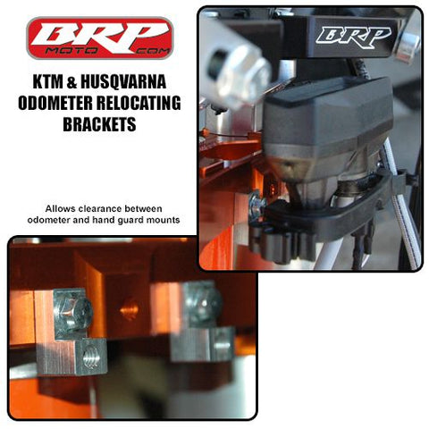 BRP Handguard Mounts - Speedo/Odometer Relocating Bracket