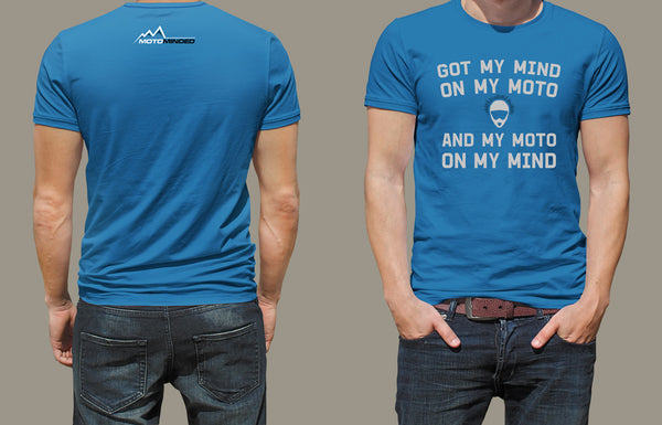 T-shirt - Mind on Moto - Blue